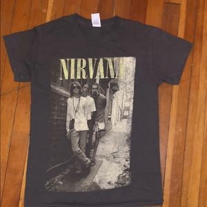 adorable oversized graphic nirvana tee shirt